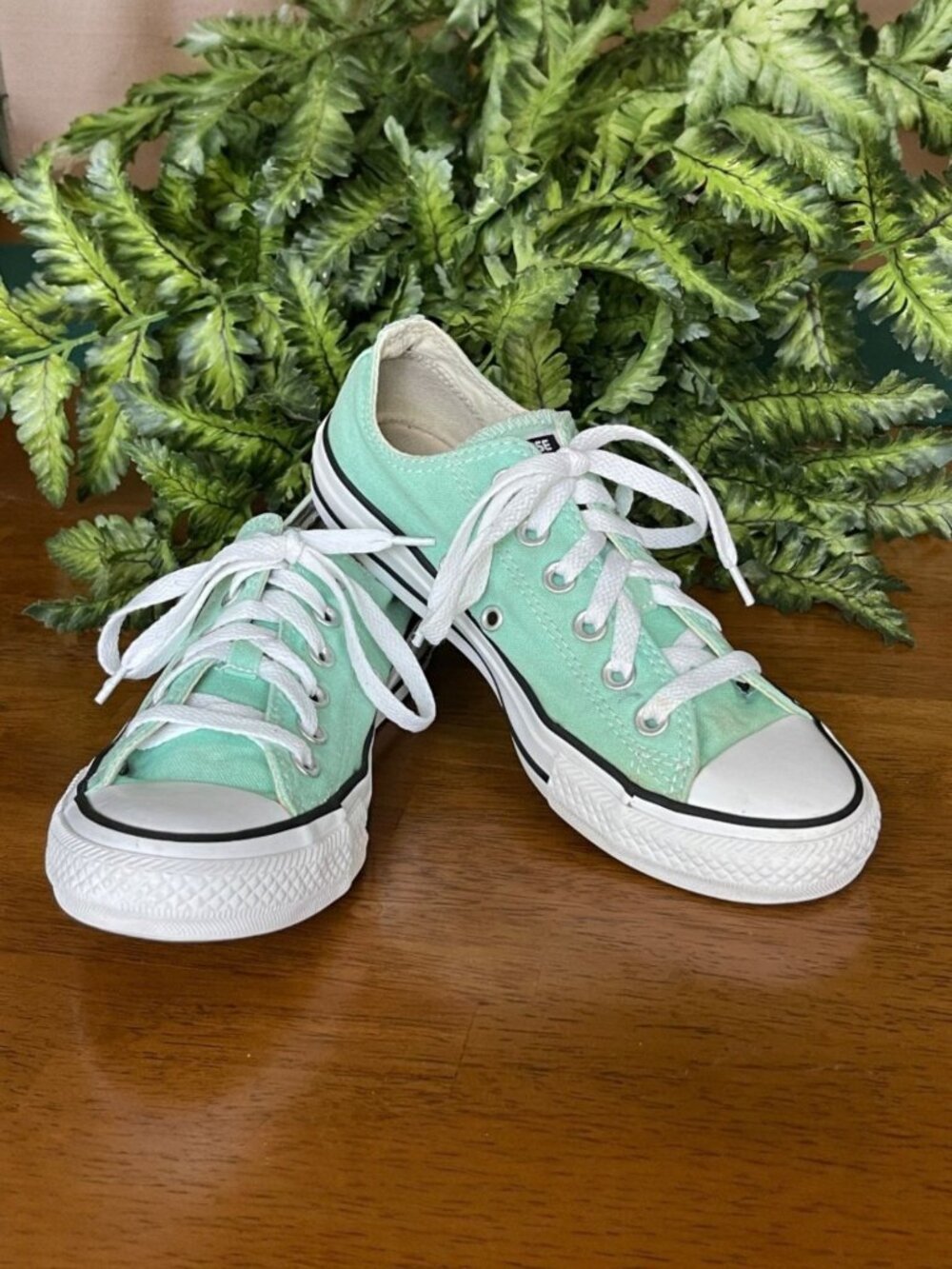 Converse Chuck Taylor All Star Low Top Sneakers Mint Green Womens 5 / Mens 7